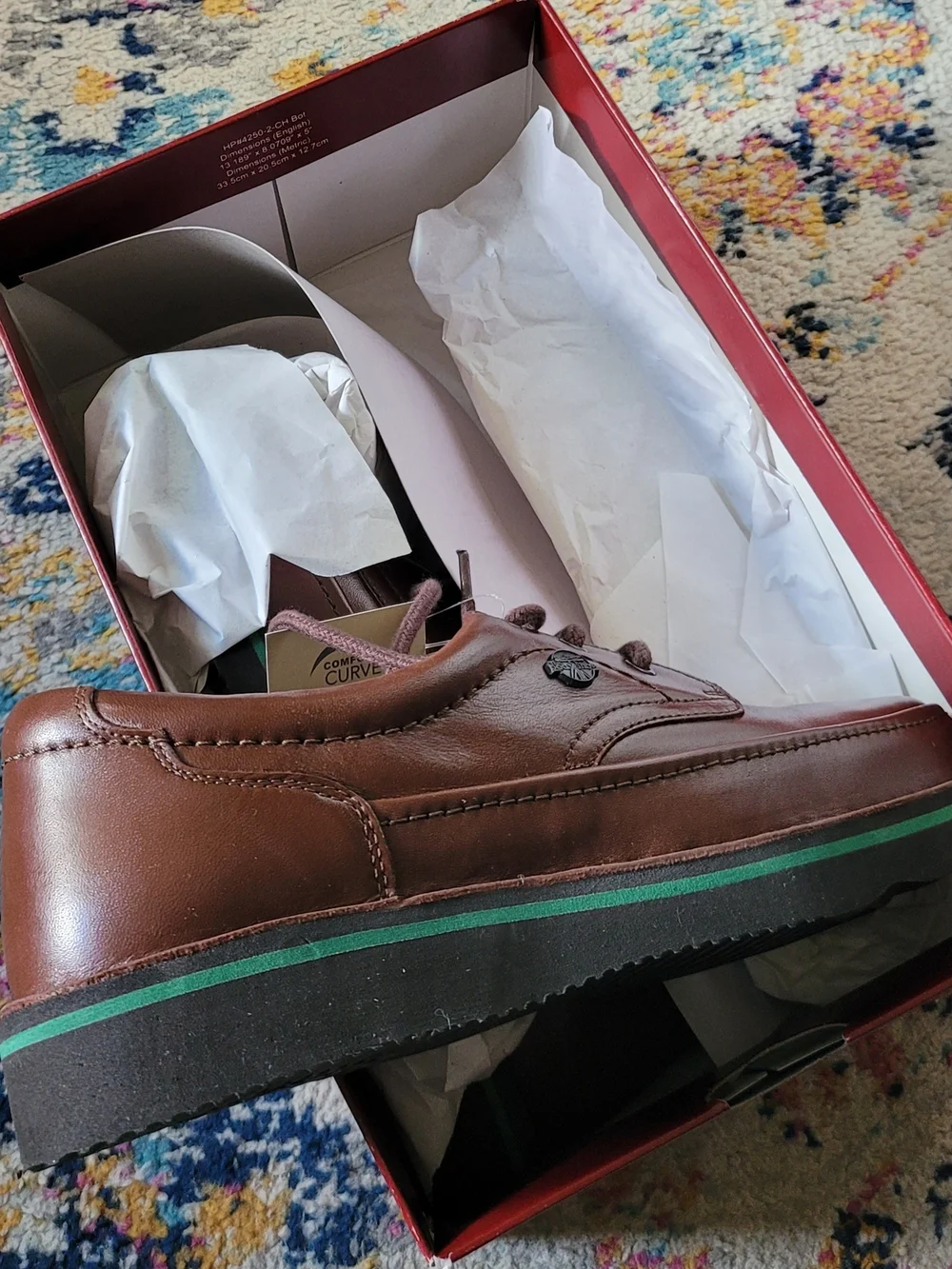 Hush Puppies Brown Men's Leather Derby Shoes